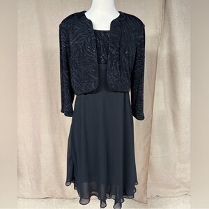 Elegant Black Dress with Jacket